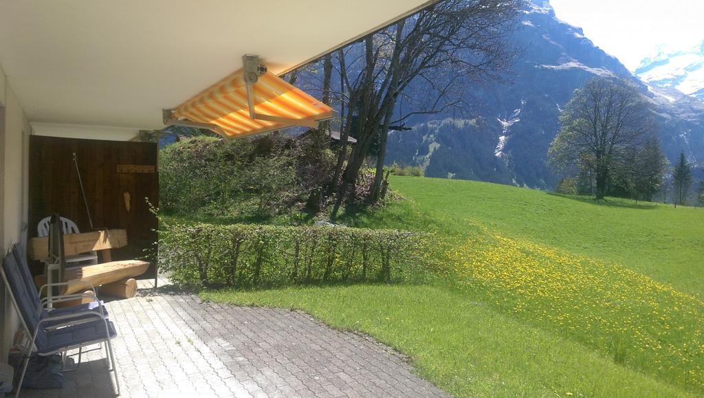 Mom - Alpine Boutique Apartments, Grindelwald Gletscher, Eiger View Terrace Studio Pokoj fotografie