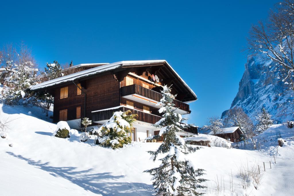 Mom - Alpine Boutique Apartments, Grindelwald Gletscher, Eiger View Terrace Studio Pokoj fotografie